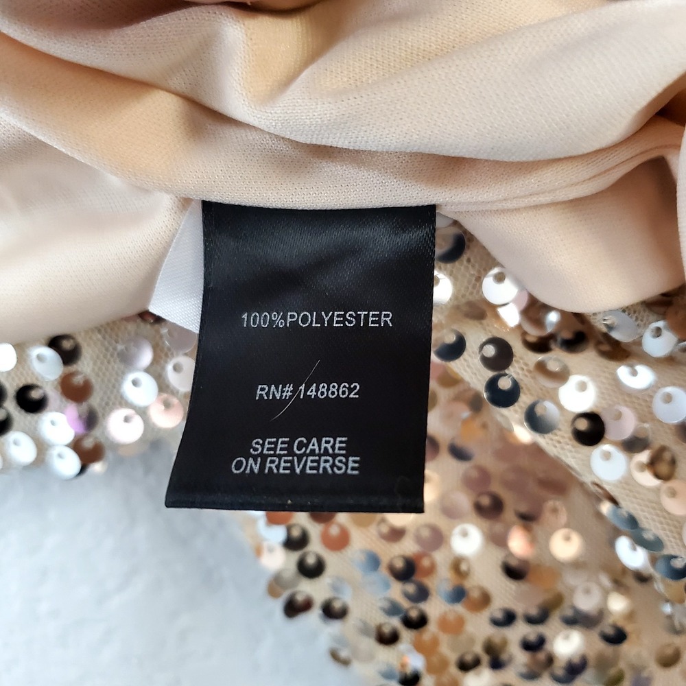 Torrid ◇ New Rose Gold Sequin Blazer Jacket ◇ Size 0 ◇ Holiday, Party ◇ NWT - Picture 5 of 8